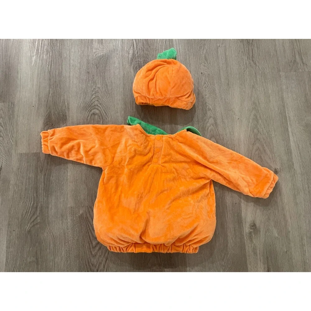 Hyde EEKI Boutique Baby Pumpkin Halloween Costume Set Hat Infant Plush 6-12M